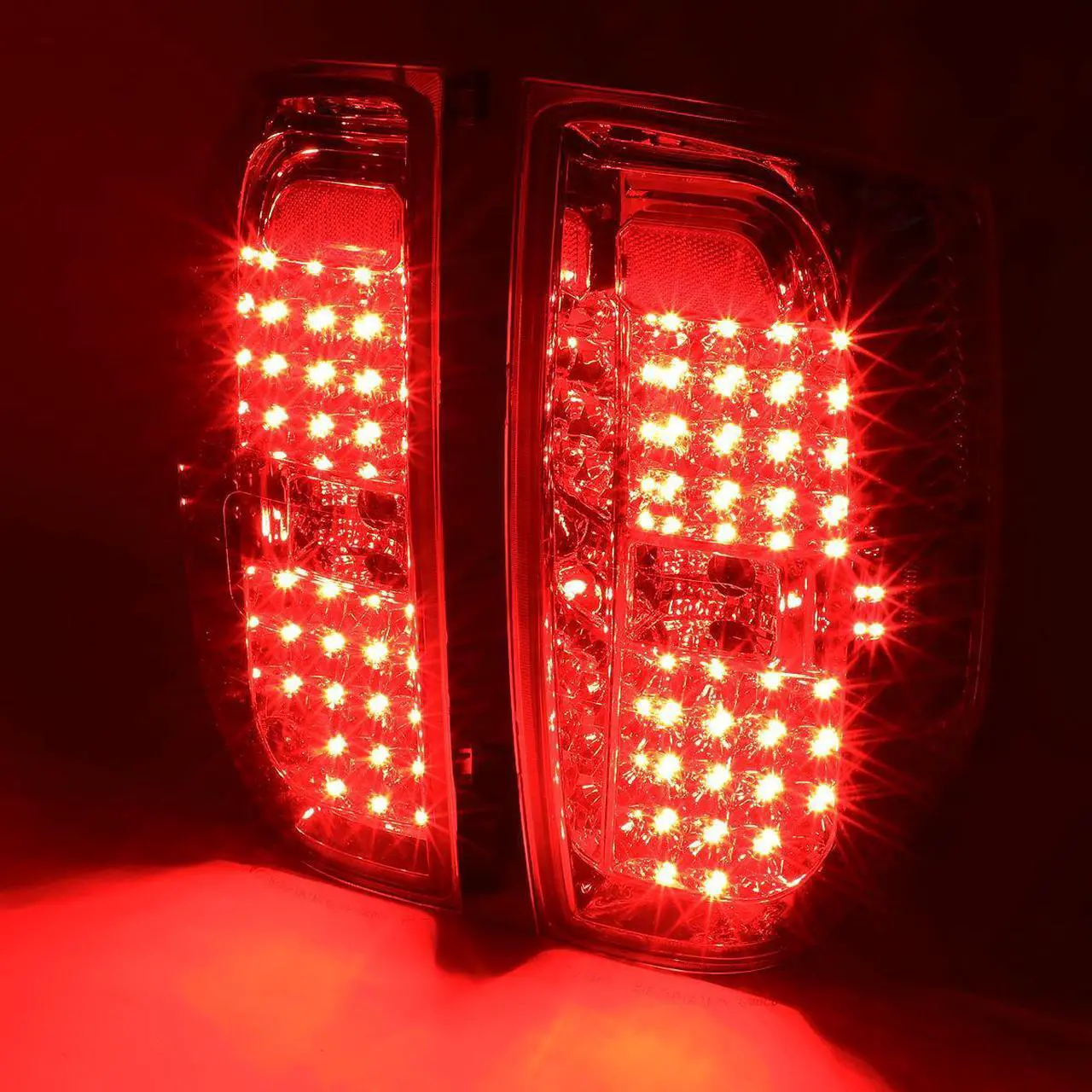 Alt view image 3 of 7 - DNA Motoring TL-TTU15-LED-CH-SM For 2014 to 2018 Tundra Pair Smoked Housing Full LED Tail Light Brake / Reverse Lamps