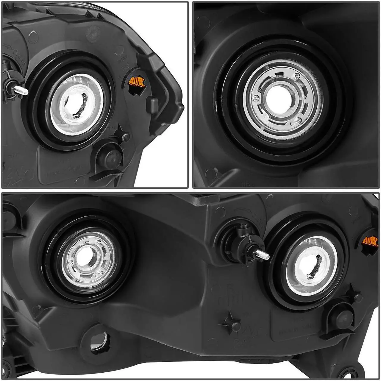 Alt view image 4 of 5 - DNA Motoring OEM-HL-0067-L For 2011 to 2013 Dodge Durango 1PC Factory Style Headlight Headlamp Assembly Left / Driver Side (Chrome) 12 CH2502228