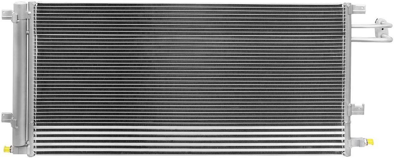 Alt view image 6 of 7 - DNA Motoring OEM-CDS-4283 For 2014 to 2018 GMC Sierra Chevy Silverado 1500 Tahoe Yukon XL Cadillac Escalade 5.3L 6.0L 6.2L V8 4283 Aluminum Air Conditioning A/C Condenser 15 16 17