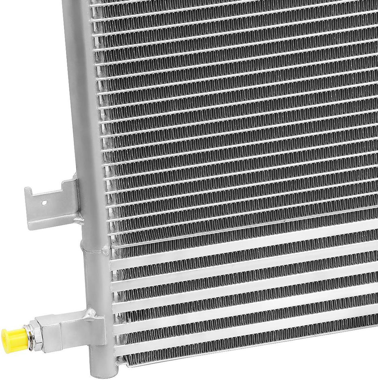 Alt view image 3 of 7 - DNA Motoring OEM-CDS-4283 For 2014 to 2018 GMC Sierra Chevy Silverado 1500 Tahoe Yukon XL Cadillac Escalade 5.3L 6.0L 6.2L V8 4283 Aluminum Air Conditioning A/C Condenser 15 16 17
