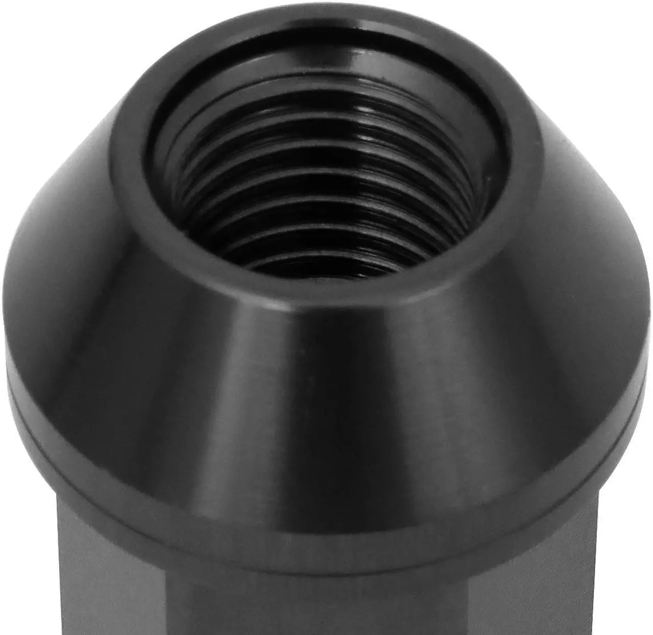 Alt view image 4 of 7 - J2 Engineering LN-T7-013-15-BK J2 Engineering 7075 -T6 Forged Aluminum M12X1.5 20Pcs 50mm Height Open -End Lug Nut Sets w / Socket Adapter (Black)