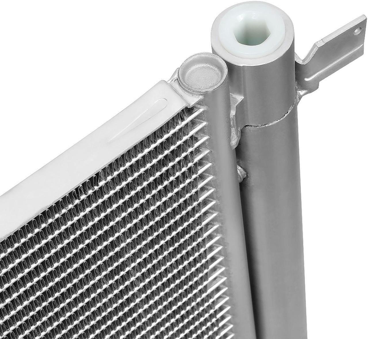 Alt view image 4 of 7 - DNA Motoring OEM-CDS-4283 For 2014 to 2018 GMC Sierra Chevy Silverado 1500 Tahoe Yukon XL Cadillac Escalade 5.3L 6.0L 6.2L V8 4283 Aluminum Air Conditioning A/C Condenser 15 16 17