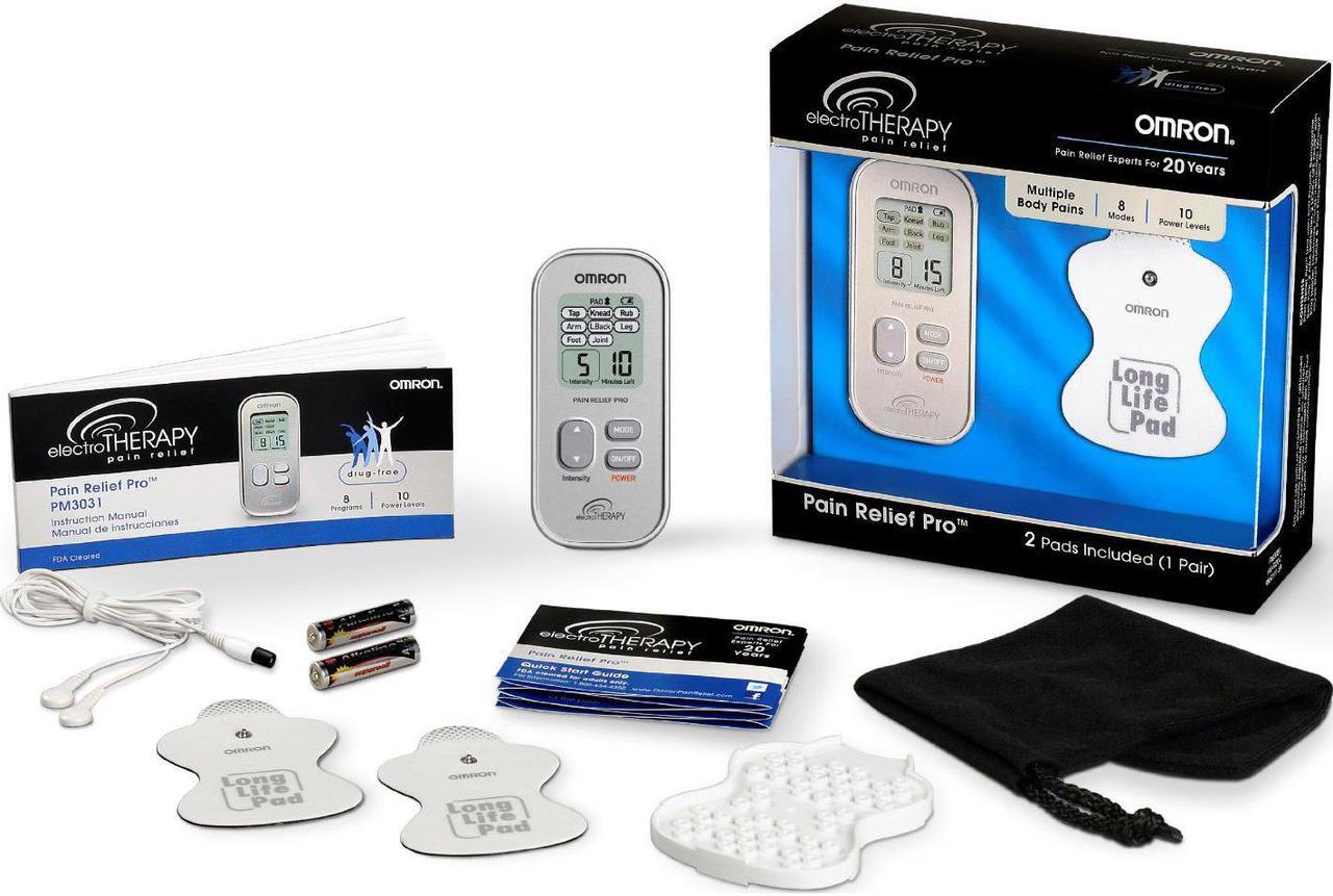 Alt view image 2 of 11 - Omron Electrotherapy TENS Pain Relief Pro Unit (PM3031) - Arm, Leg, Foot, Knee, Lower Back Electronic Pulse Massager