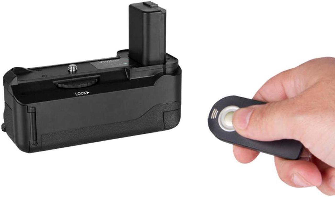 Alt view image 7 of 7 - Vivitar Deluxe Power Battery Grip for Sony Alpha A6300 Camera with Wireless Remote