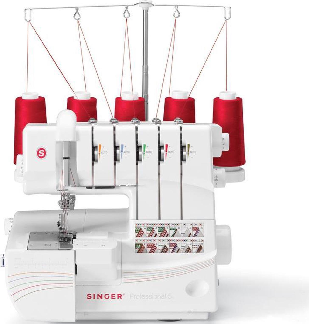 Alt view image 3 of 13 - Singer Professional 5 Serger 14T968DC Electric Sewing Machine - Portable