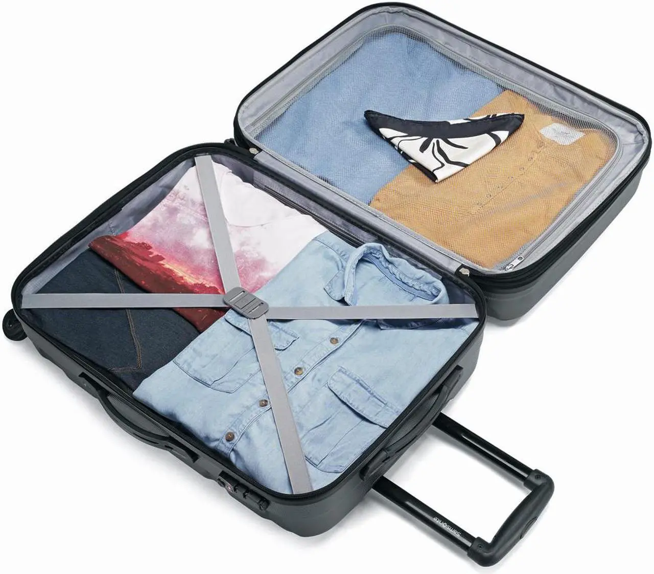 Alt view image 11 of 15 - Samsonite Omni Hardside 3-Piece Nested Set - Black