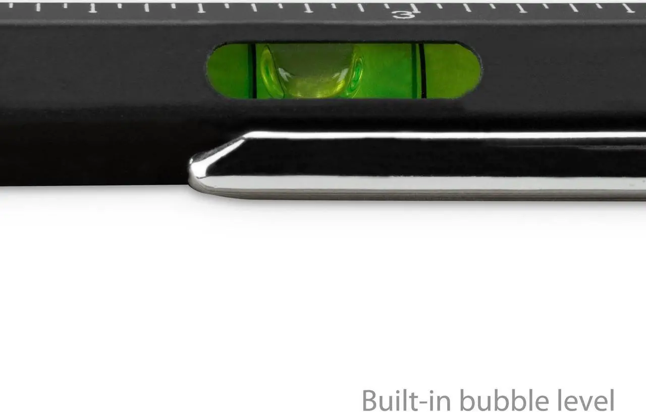 Alt view image 3 of 5 - Stylus Pen, BoxWave [Universal EverTouch Builder Stylus] Fiber Tip Stylus Built in Level, Ballpoint, Rule for Smartphones and Tablets