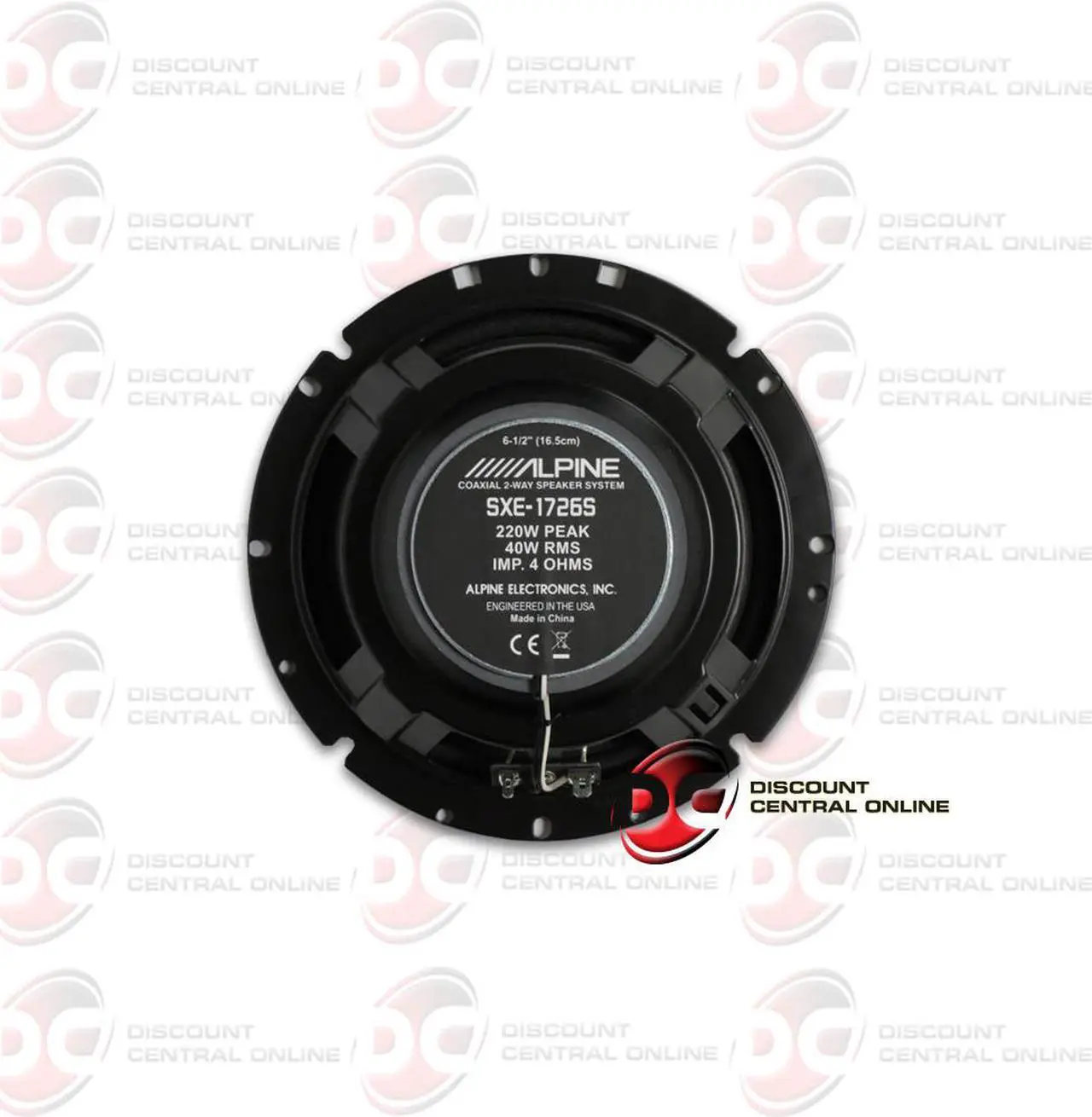 Alt view image 2 of 4 - Alpine SXE-1726S 6.5 Inch 6 1/2" 2-way Car Audio Speakers 220w (Pair)