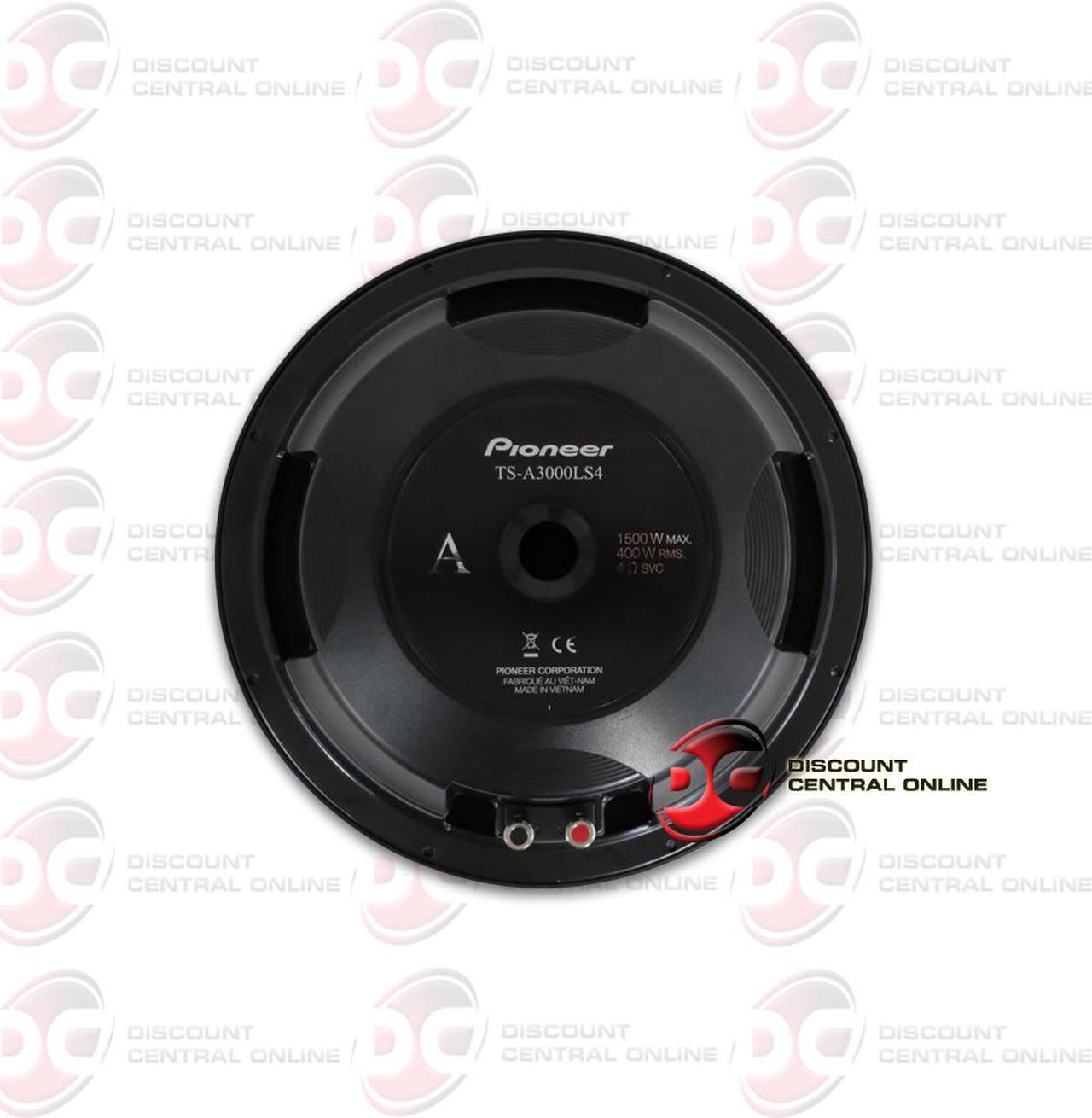 Alt view image 2 of 13 - Pioneer TS-A3000LS4 12" Shallow Mount Single 4-ohm Car Subwoofer 1,500 Watts