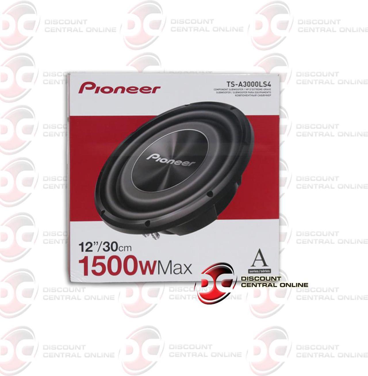 Alt view image 3 of 13 - Pioneer TS-A3000LS4 12" Shallow Mount Single 4-ohm Car Subwoofer 1,500 Watts