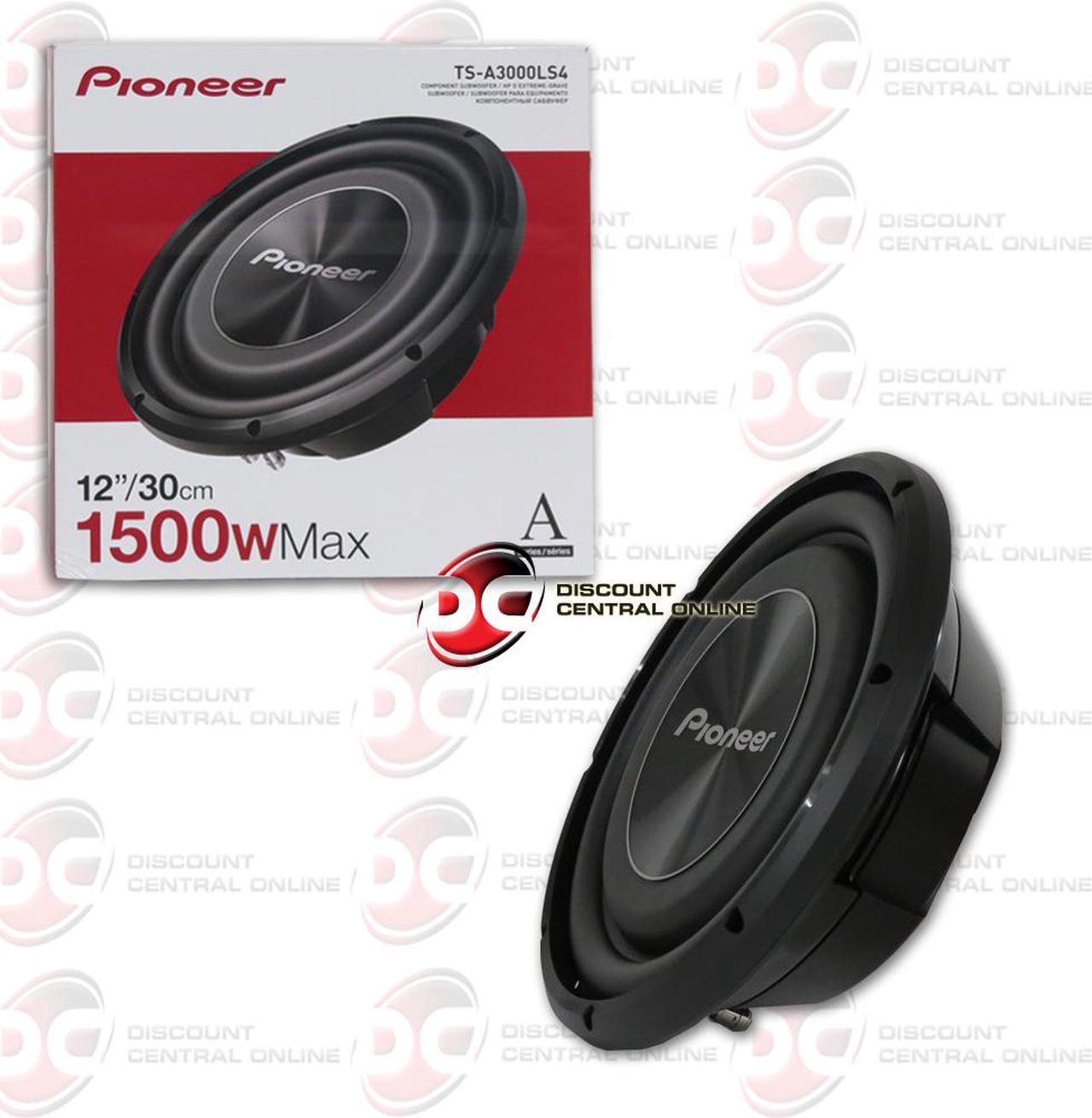 Main image of Pioneer TS-A3000LS4 12" Shallow Mount Single 4-ohm Car Subwoofer 1,500 Watts
