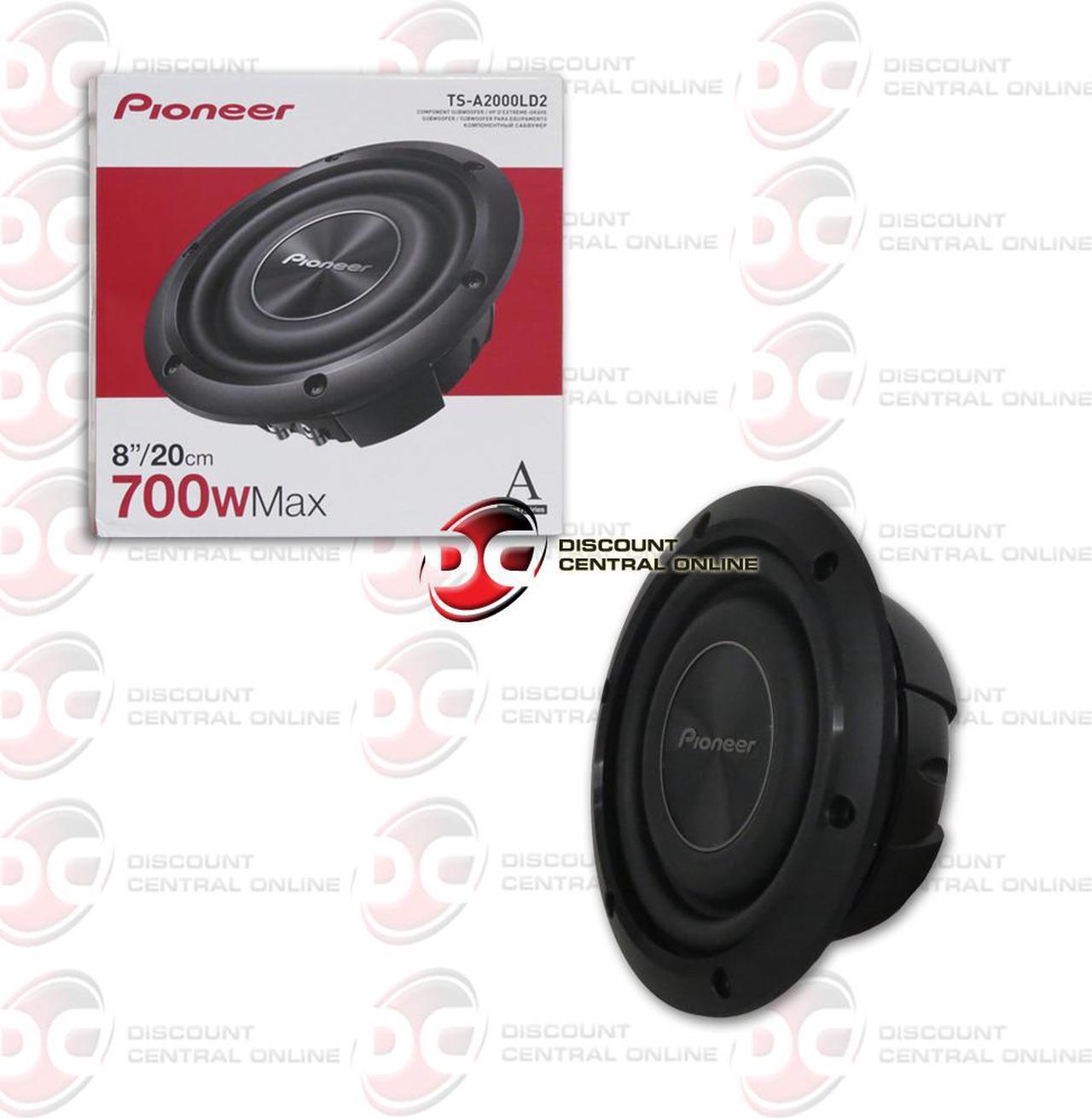 Main image of Pioneer TS-A2000LD2 8" Shallow Mount Dual 2-ohm Car Subwoofer 700 Watts