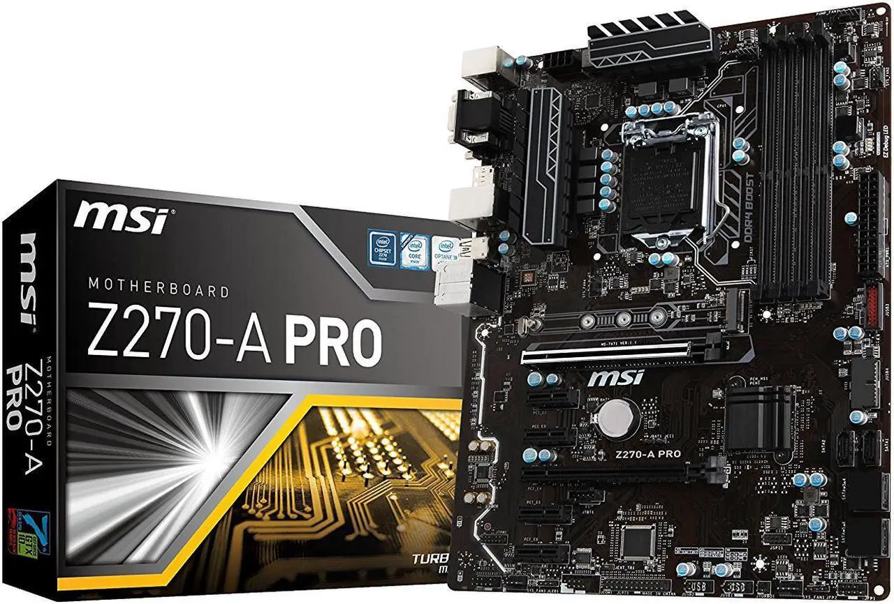 Alt view image 8 of 8 - MSI PRO Z270-A PRO LGA 1151 Intel Z270 USB 3.1 ATX Motherboards - Intel