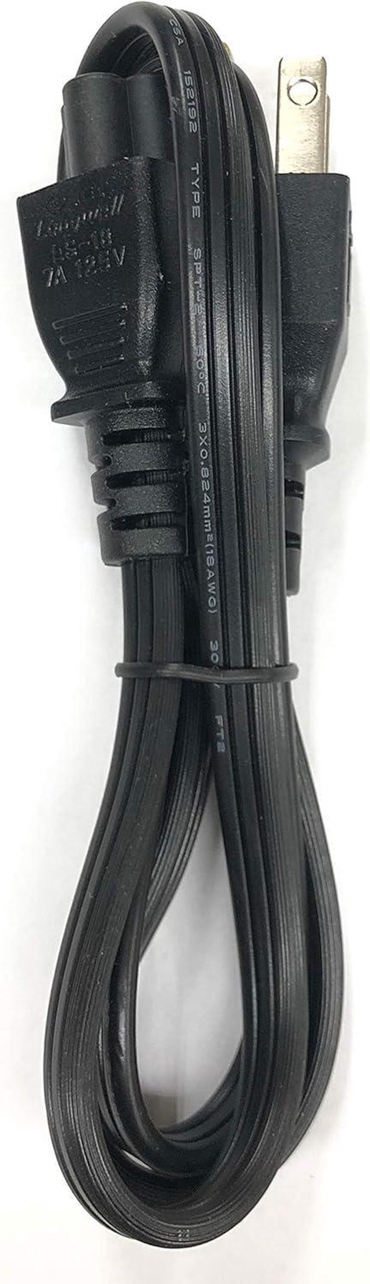 Alt view image 5 of 7 - LongWell Original 3.3 Ft AC Power cord LS-18 LP-30B E55349,Compatible With P/N:05V1C9,0K260C,0K2490,02JVNJ,NEMA 5-15P to C5 3-Slot Mickey Mouse type plug, For Dell Laptops,Desktop,All in One PC