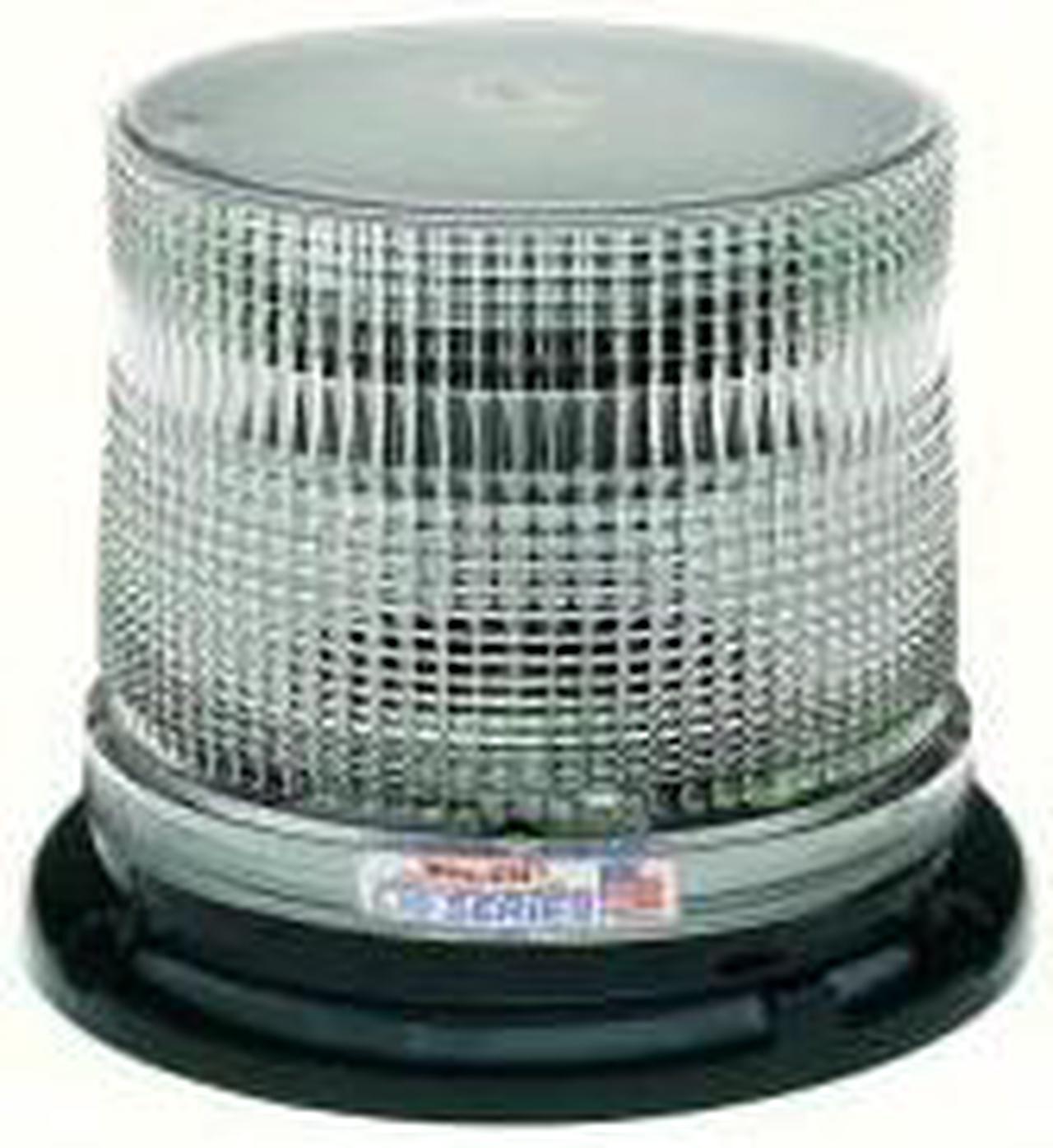 Main image of Whelen Engineering L10 Series Beacon, Clear Low Dome, Permanent Mount, 12 V DC, Model# L10LCP