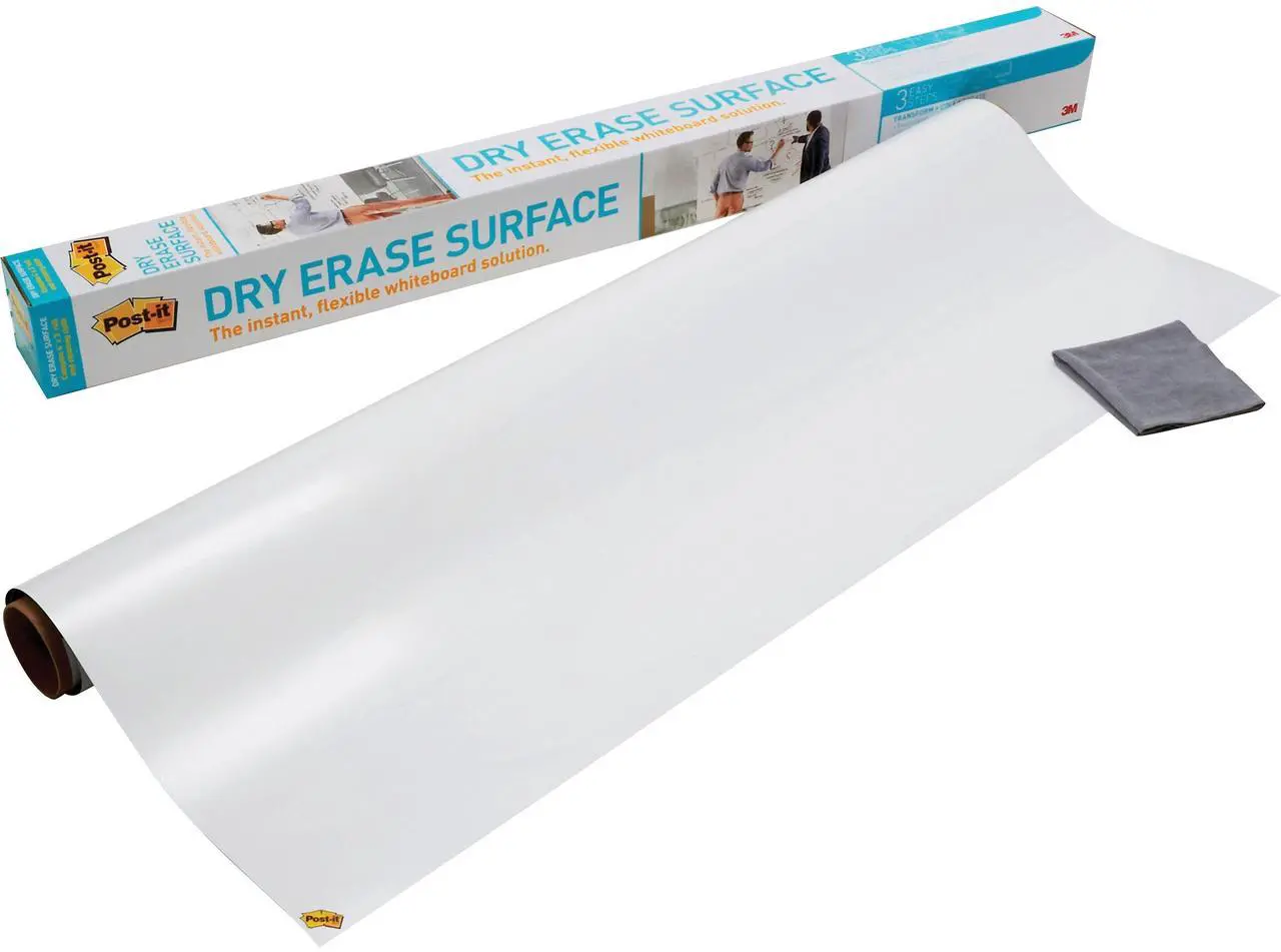 Alt view image 12 of 20 - Post-it Dry DEF6X4 - Erase Film with Adhesive Backing, 72 x 48, White