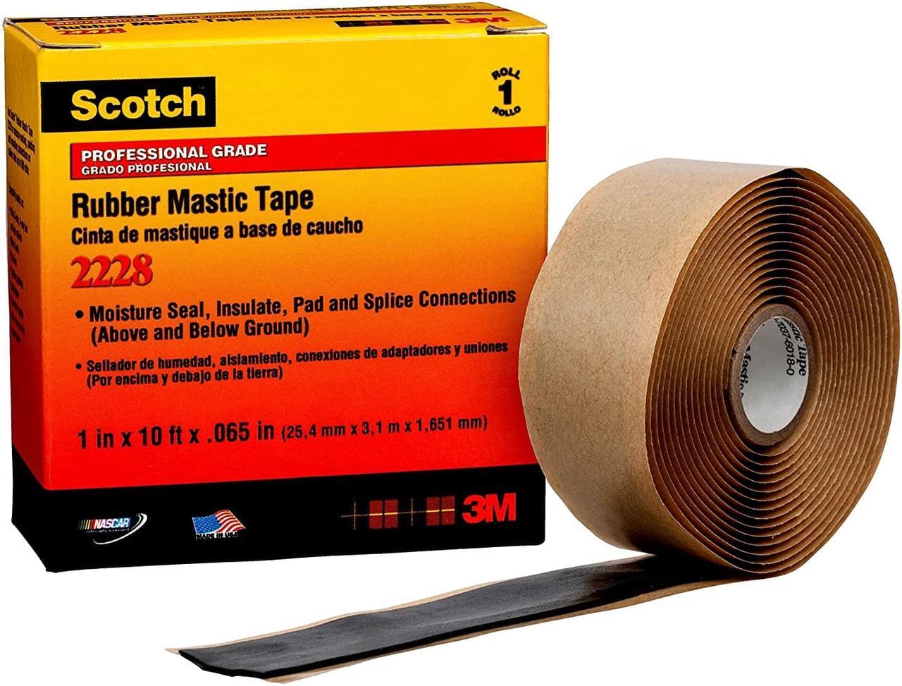 Alt view image 5 of 15 - 3M 2228-2x10FT Electrical Tape, 65 mil, 2" x 10 ft., PK10