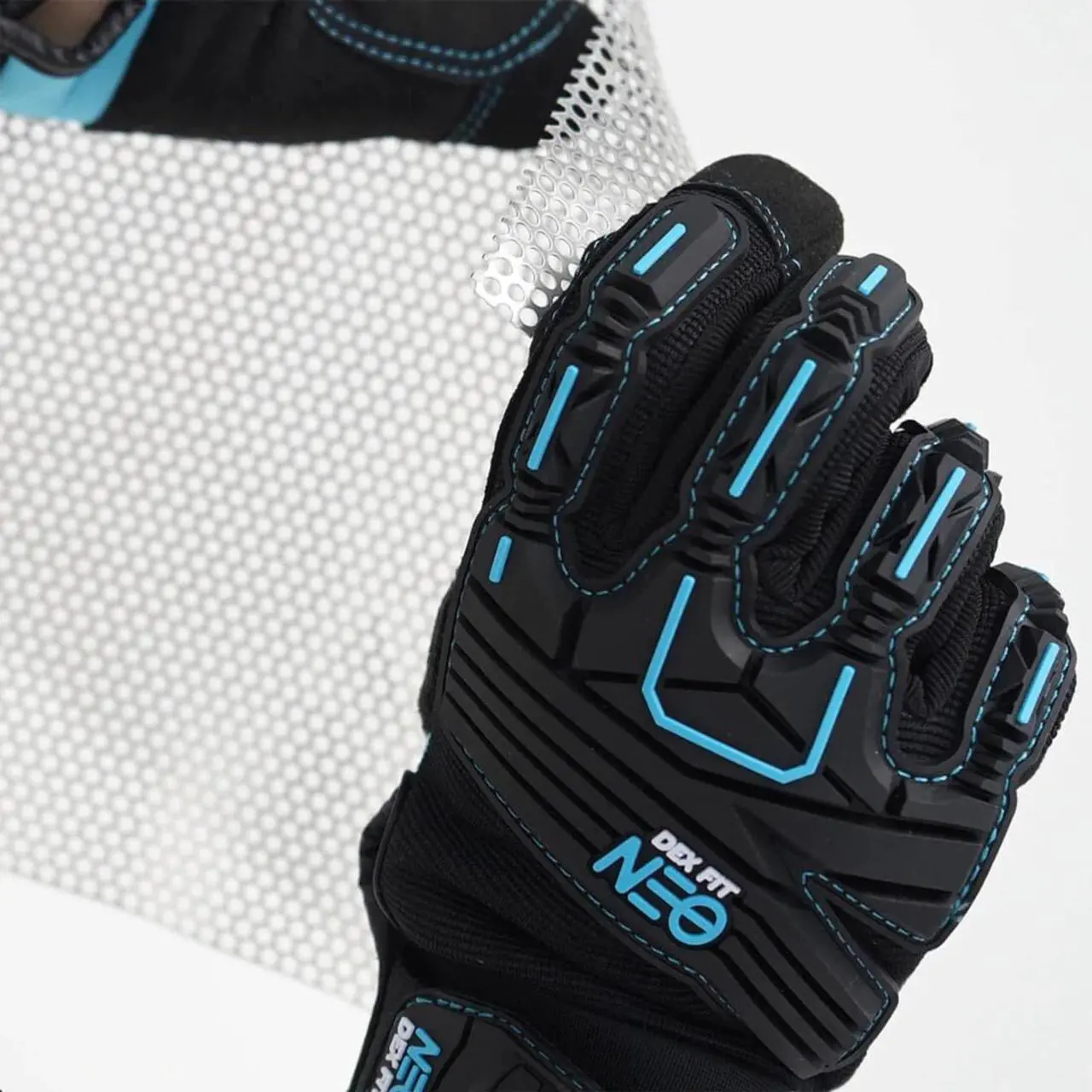 Alt view image 2 of 7 - Muveen Impact Resistant Mechanic Gloves [DEX FIT NEO] (MG310G): large / 1 pair (Black)
