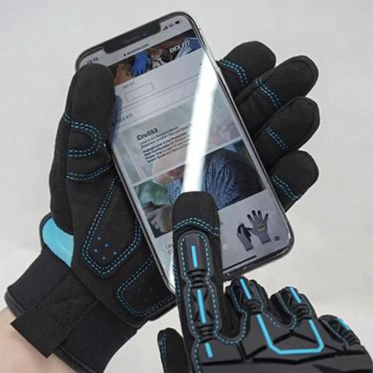 Alt view image 3 of 7 - Muveen Impact Resistant Mechanic Gloves [DEX FIT NEO] (MG310G): large / 1 pair (Black)