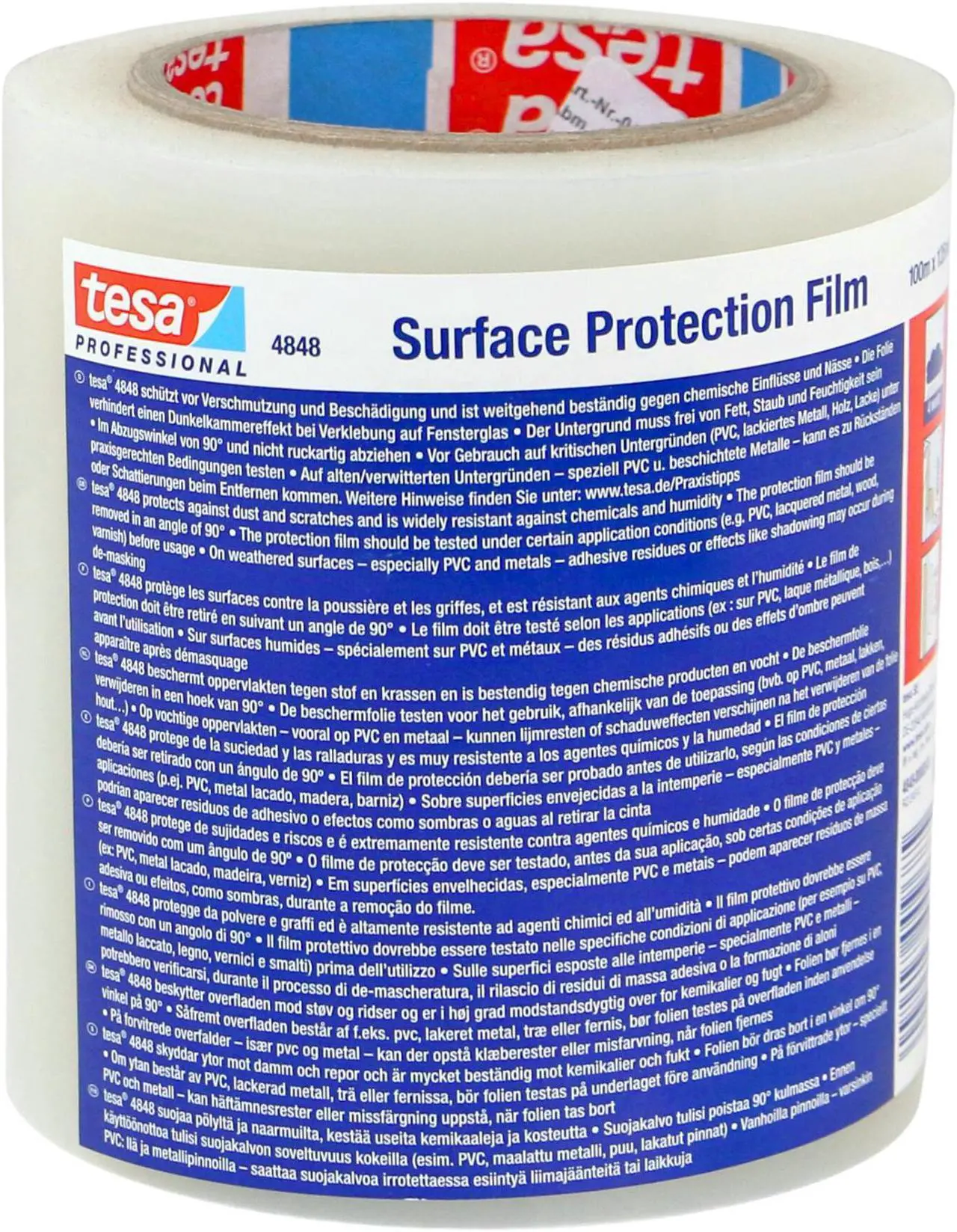 Alt view image 2 of 6 - tesa Surface Protection Film Tape (4848 PV1): 1-0.97 in. x 109 yds. (Translucent)