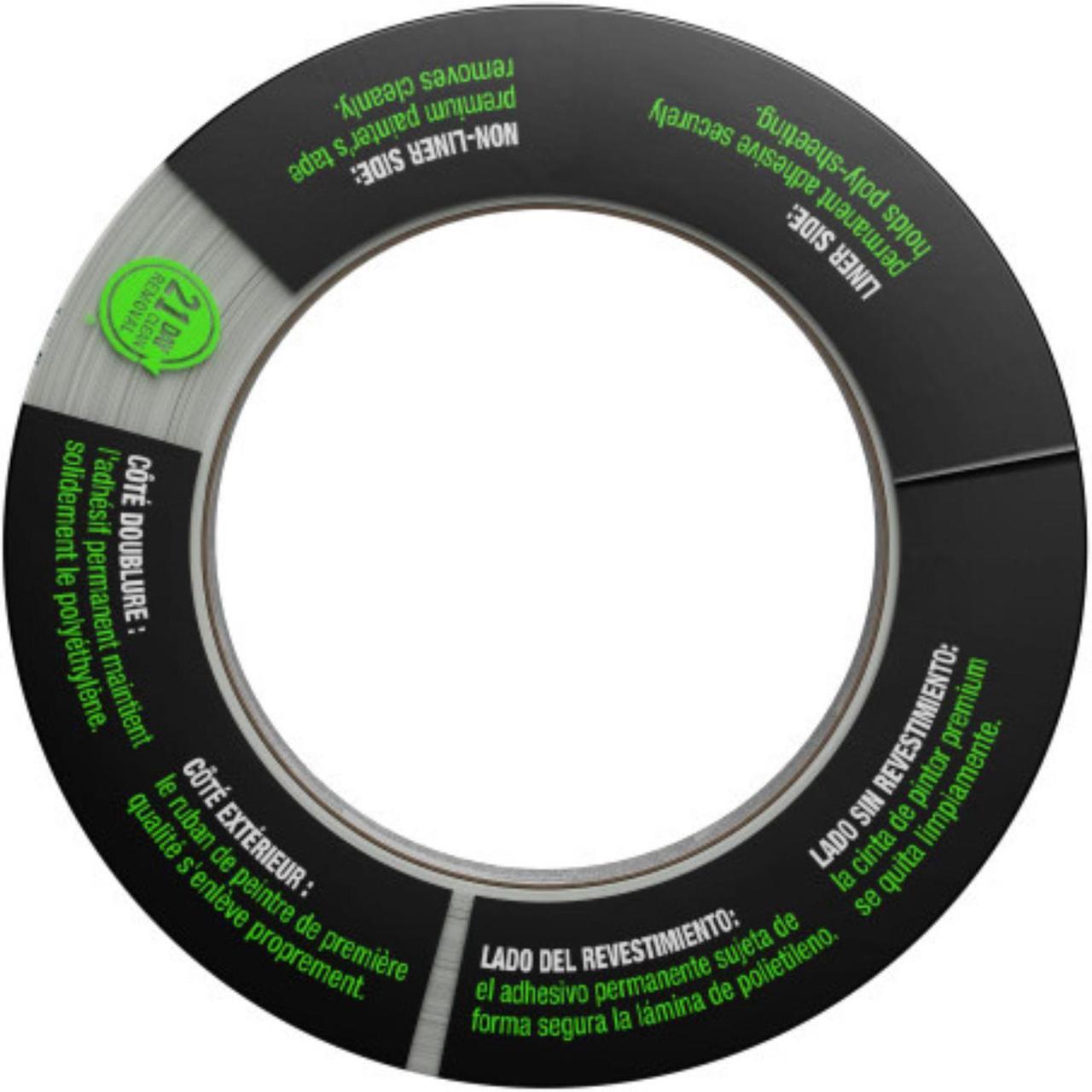 Alt view image 7 of 7 - FrogTape Double-Sided Poly-Hanging Containment Tape: 1-1/2 in. x 75 ft. (Beige)