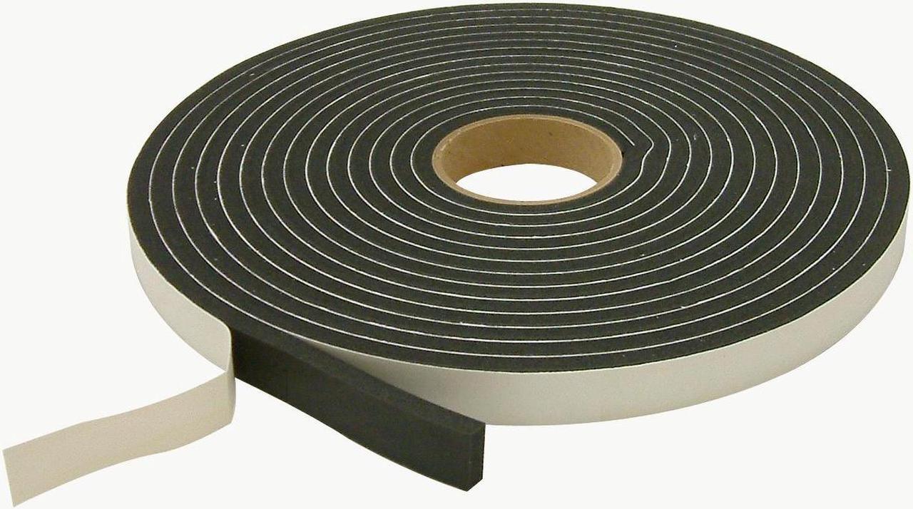 Alt view image 2 of 3 - JVCC Low-Density PVC Foam Tape [Single-Sided, Closed Cell] (SCF-01): 1/2 in. x 50 ft. x 3/16 in. thick (Black)