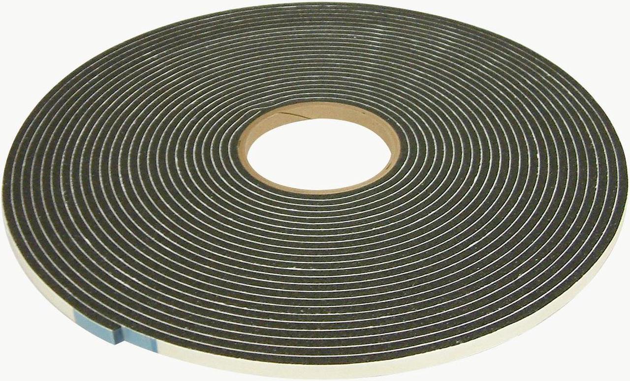 Main image of JVCC Low-Density PVC Foam Tape [Single-Sided, Closed Cell] (SCF-01): 1/2 in. x 50 ft. x 3/16 in. thick (Black)