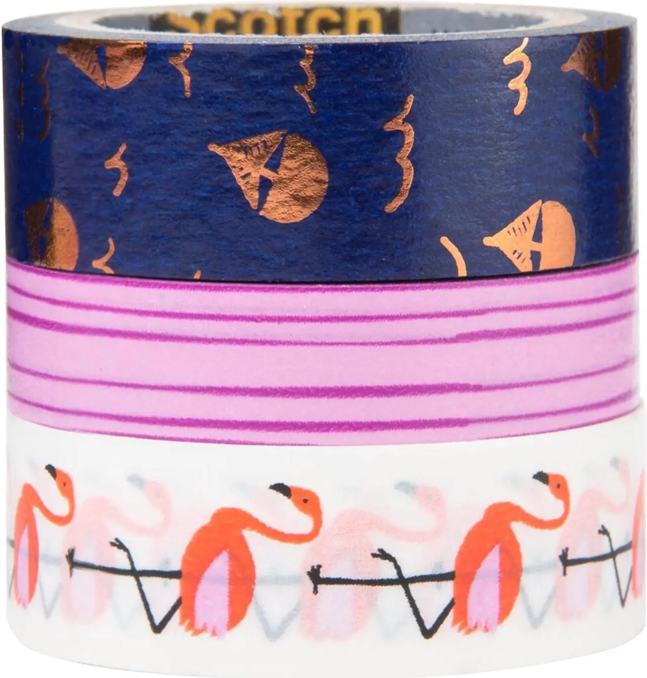 Alt view image 6 of 7 - Scotch Washi Tape [3-Pack]: 3-pack / Assorted (3 patterns) Style #13