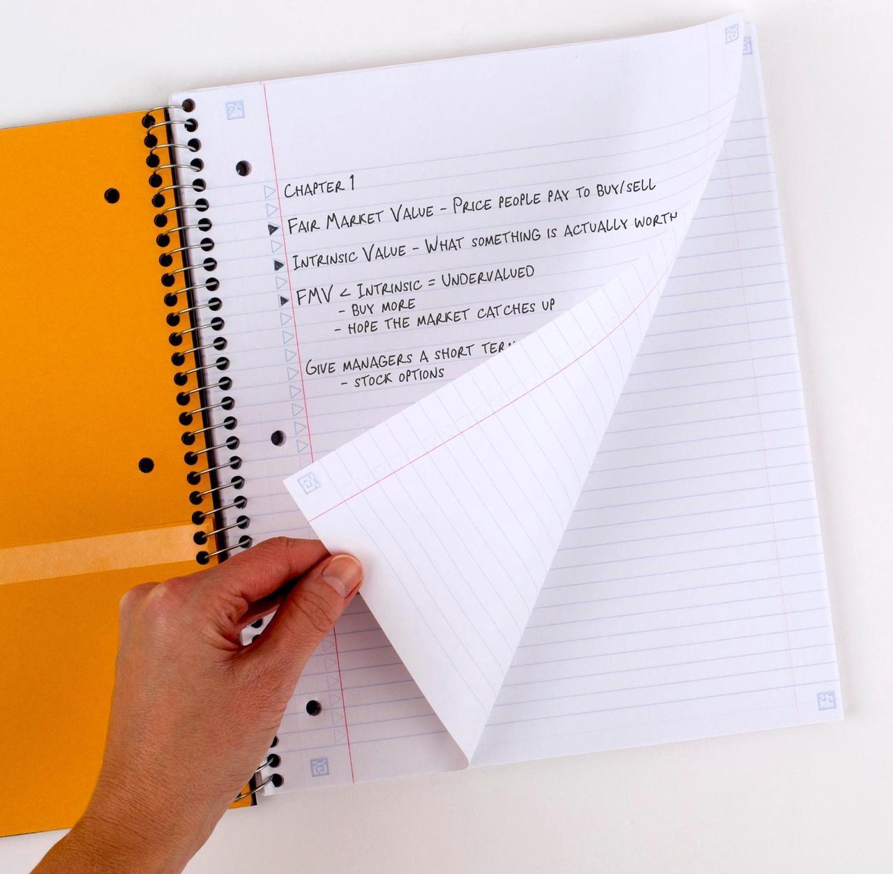 Alt view image 4 of 7 - Five Star 5-Subject Spiral Notebook [College Ruled]: 8 in. x 0.319 yds. (Blue)