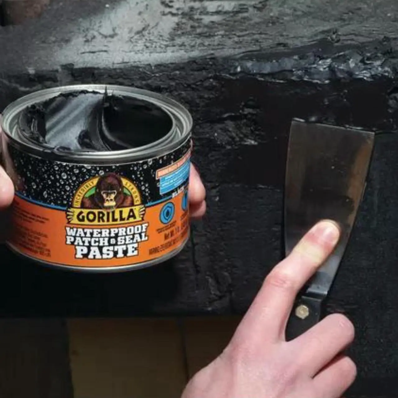 Alt view image 2 of 5 - Gorilla Waterproof Patch & Seal Paste: 1 lb. (Black)