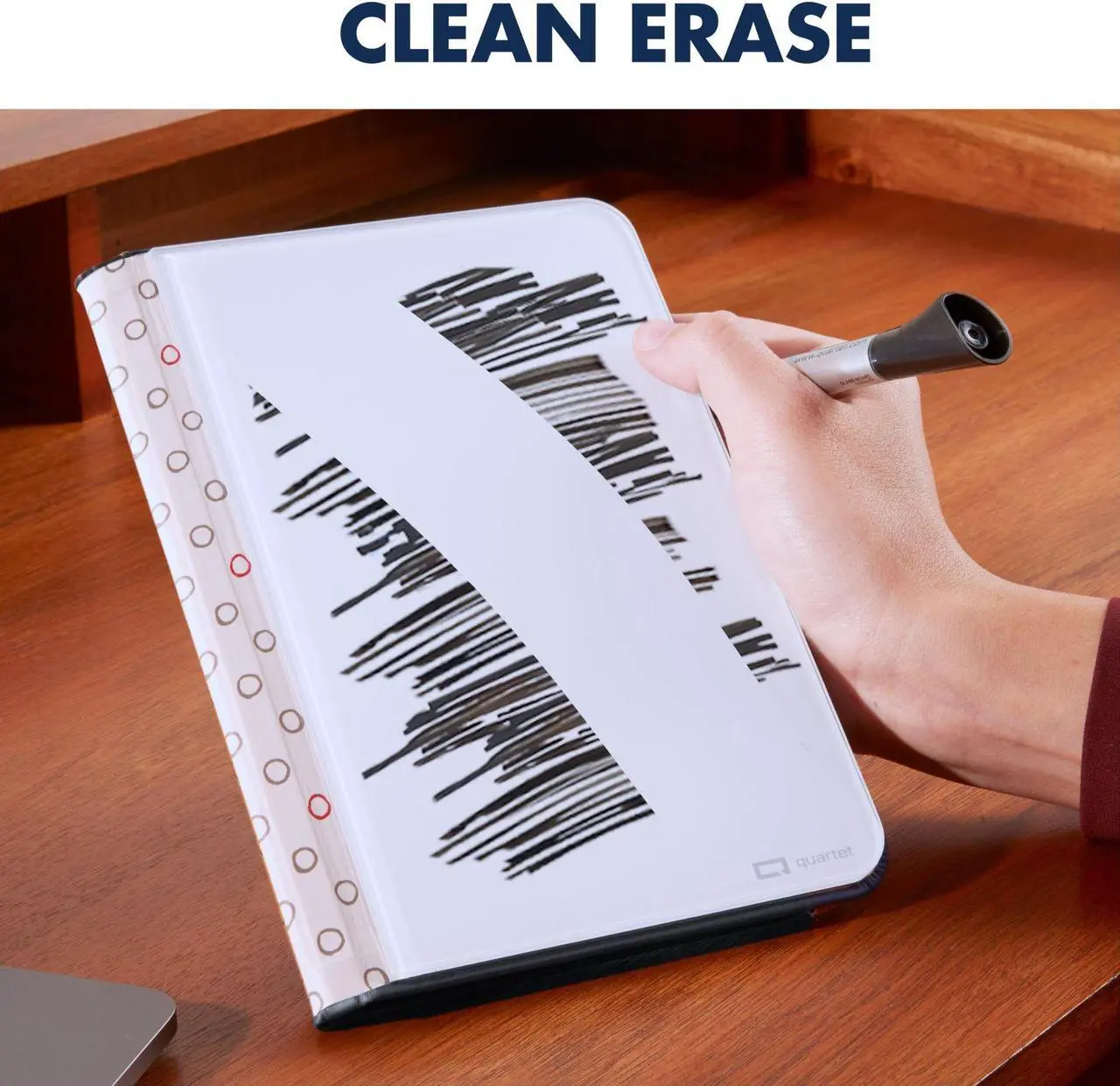 Alt view image 6 of 7 - Quartet Glass Portable Dry-Erase Pad: 5 in. x 8 in. (Black) - OEM