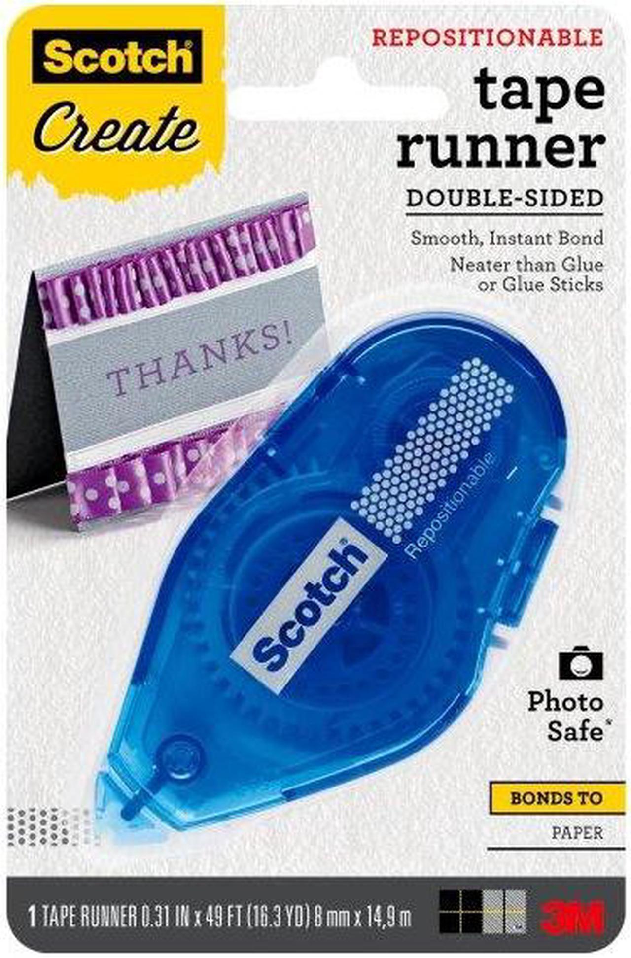 Main image of Scotch Extra Strength Tape Runner [Double-Sided]: 0.31 in. x 49 ft. (Blue) Repositionable