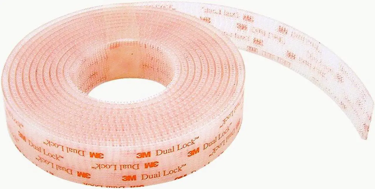 Alt view image 3 of 5 - 3M Dual Lock Type 250 Reclosable Fastener [Clear / Acrylic Adhesive] (SJ3560): 1 in. x 10 ft. (Clear) - OEM