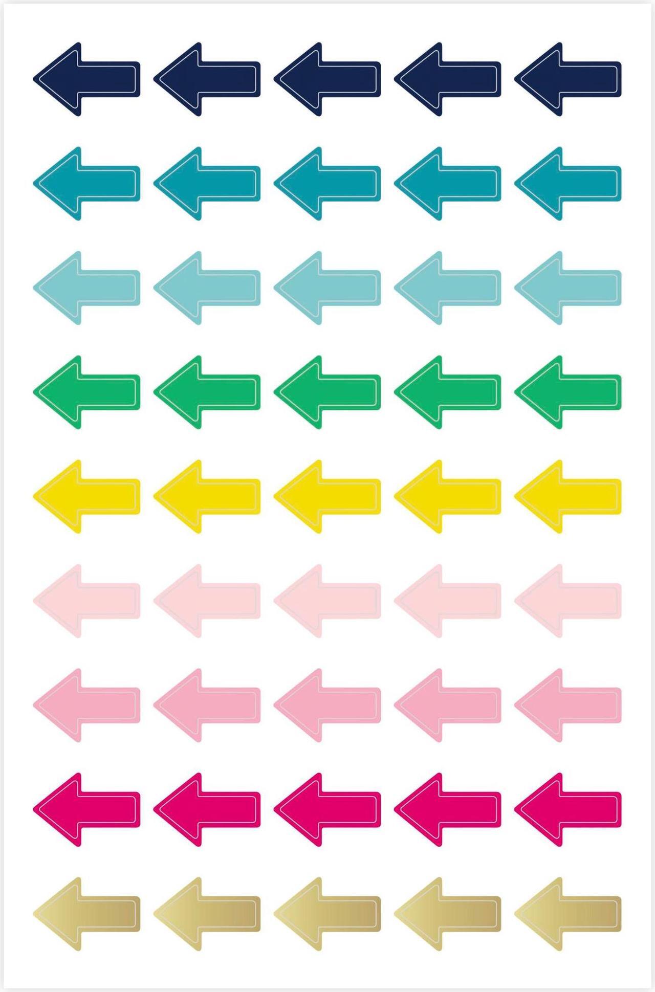 Alt view image 3 of 6 - At-A-Glance Simplified System by Emily Ley Shapes Sticker Pack: 6 sheets (Assorted Colors)