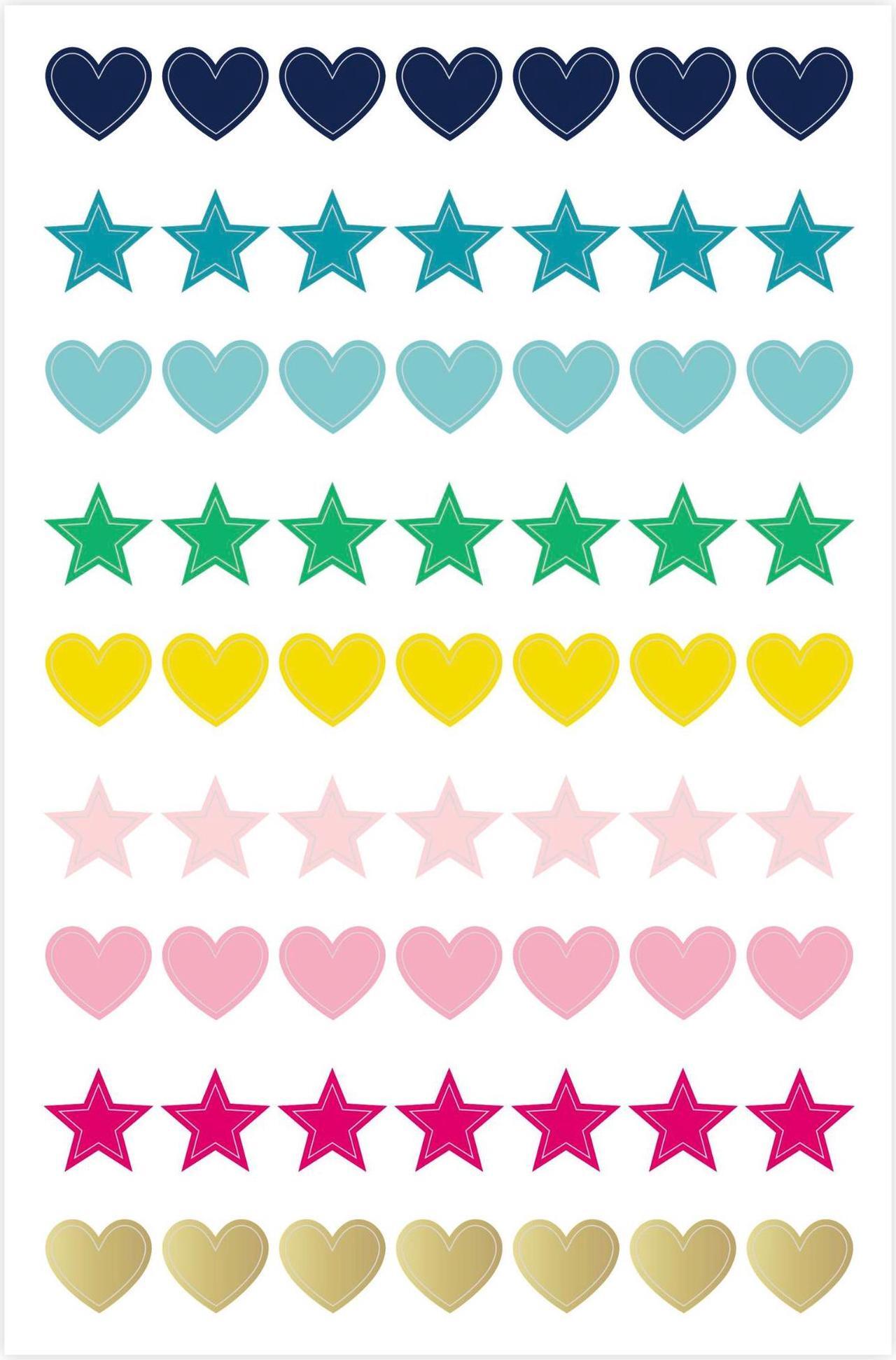 Alt view image 4 of 6 - At-A-Glance Simplified System by Emily Ley Shapes Sticker Pack: 6 sheets (Assorted Colors)