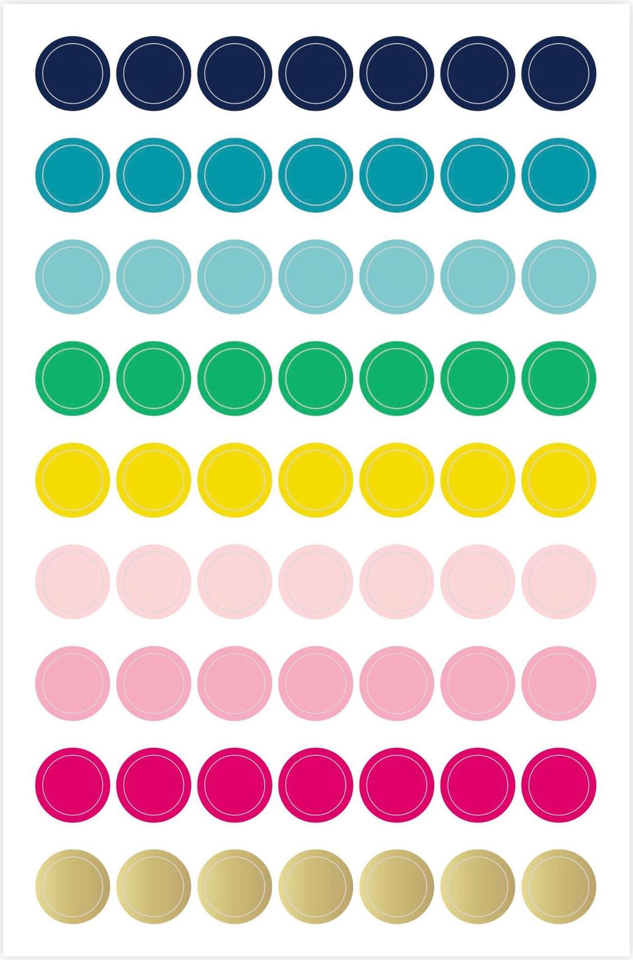 Alt view image 5 of 6 - At-A-Glance Simplified System by Emily Ley Shapes Sticker Pack: 6 sheets (Assorted Colors)