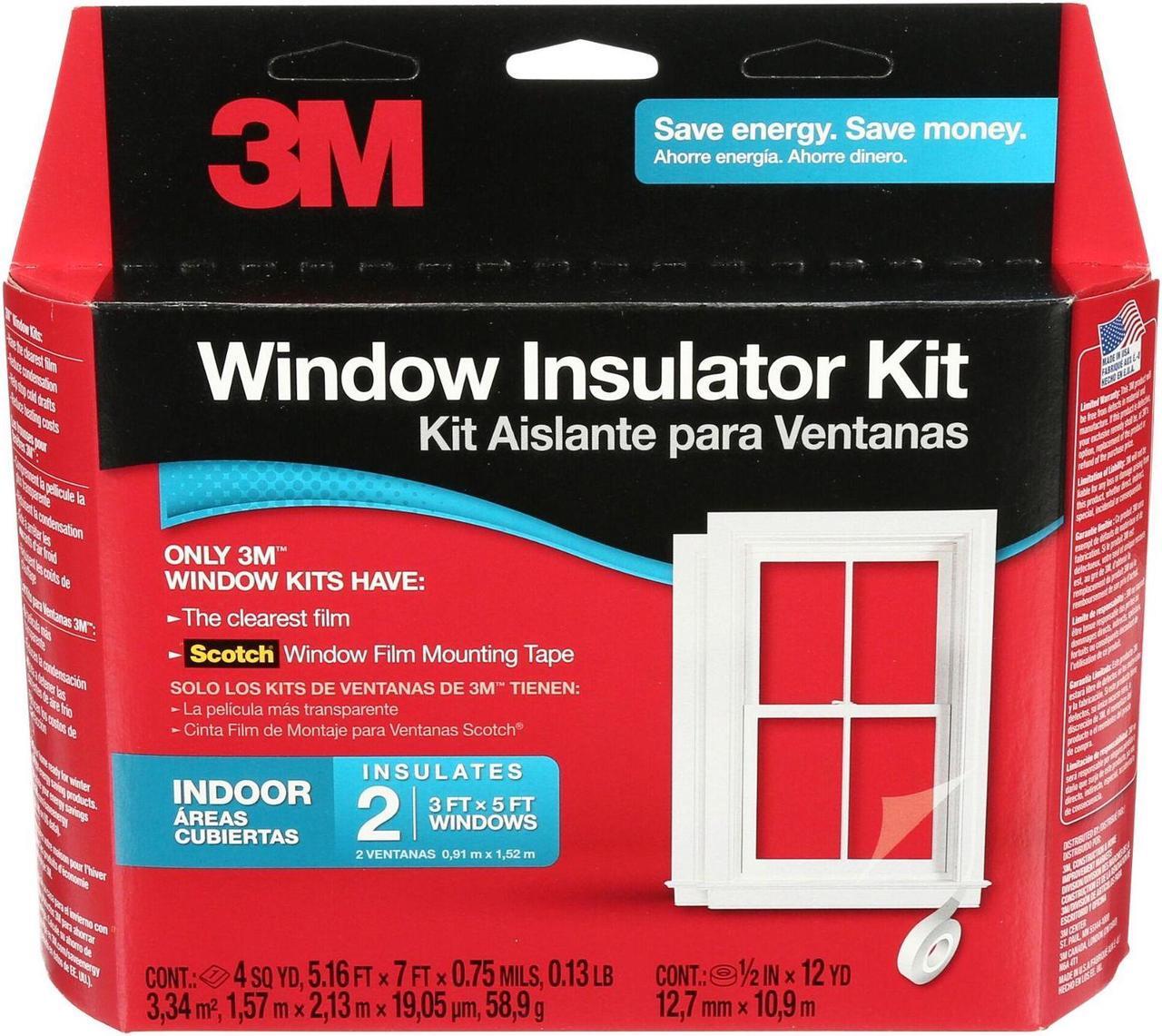 Alt view image 4 of 4 - 3M Indoor 62 In. x 84 In. Window Insulation Kit, (2-Pack) 2120W-6