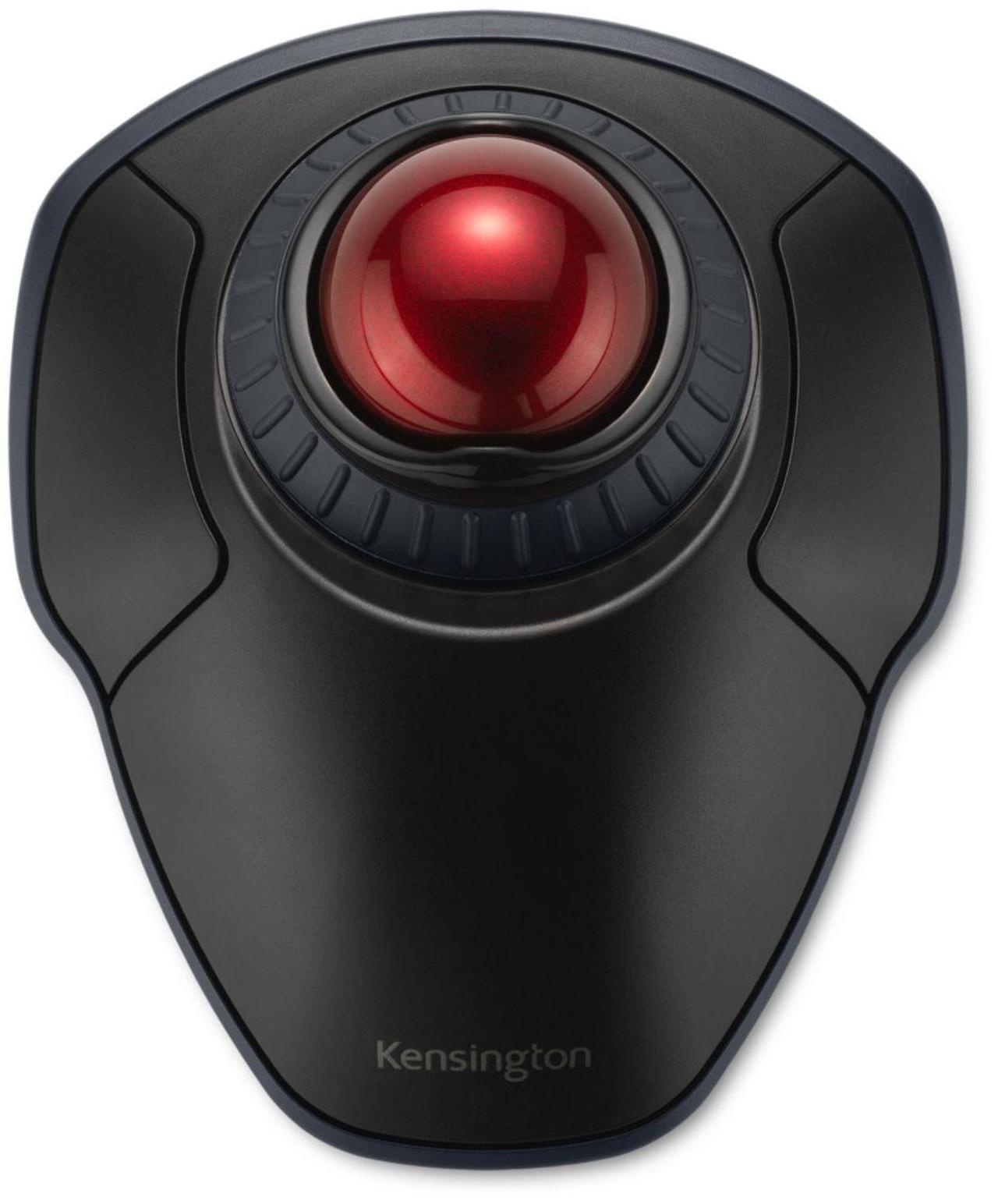 Alt view image 18 of 20 - Kensington Orbit Wireless Trackball with Scroll Ring - Black - Optical - Wireless - Bluetooth - 2.40 GHz - Black, Red - 1600 dpi - Scroll Ring, Scroll Ball - Symmetrical