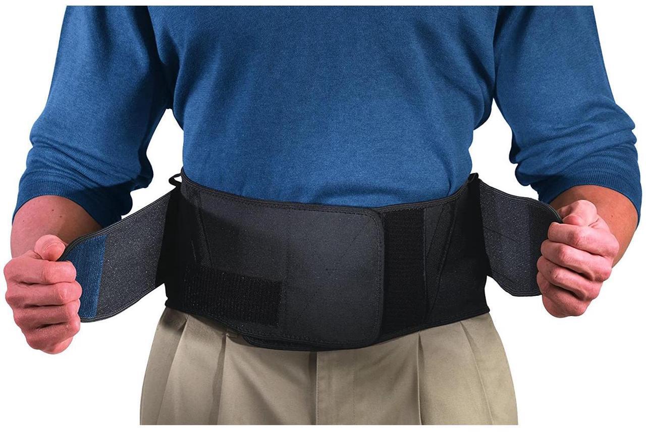 Alt view image 3 of 6 - Mueller Lumbar Back Brace with Removable Pad: Extended Plus Size (Black)