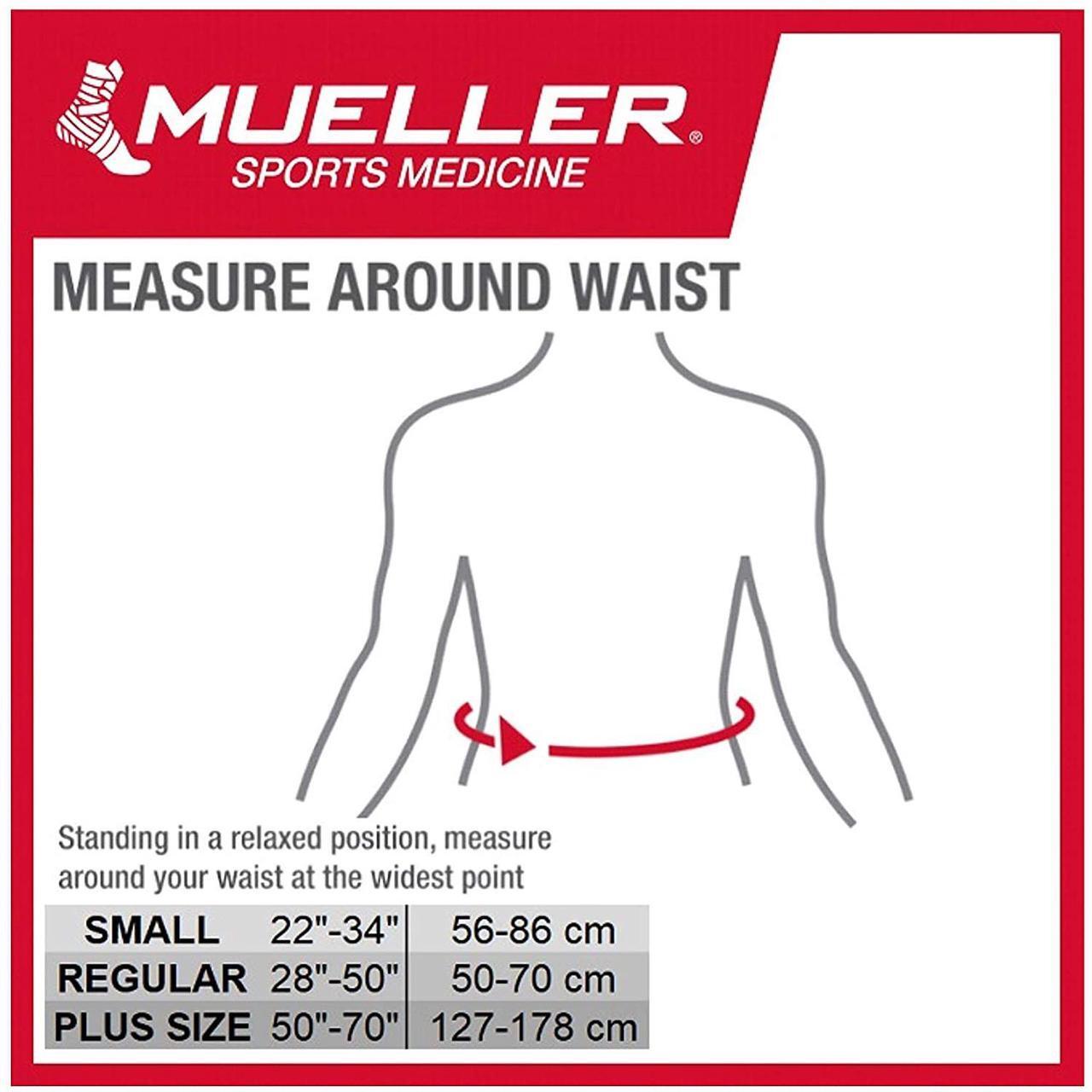 Alt view image 6 of 6 - Mueller Lumbar Back Brace with Removable Pad: Extended Plus Size (Black)