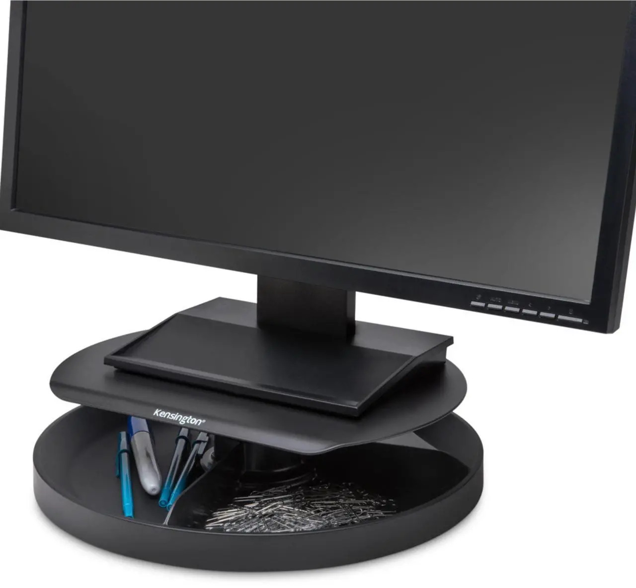 Alt view image 12 of 16 - Kensington Monitor Stand SmartFit 12-3/5"Wx12-3/5"Dx3-1/10"H Black 52787