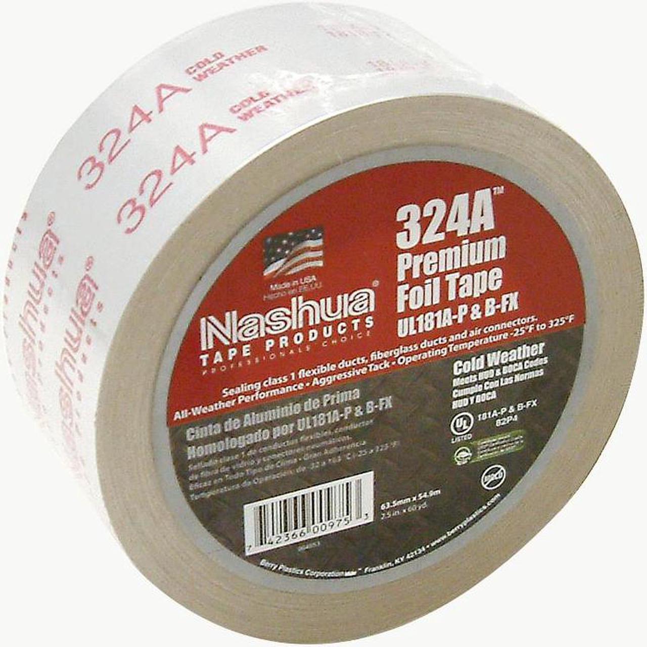 Alt view image 2 of 8 - NASHUA 324A Printed Foil Tape,2-1/2In x 60 Yd,Silver
