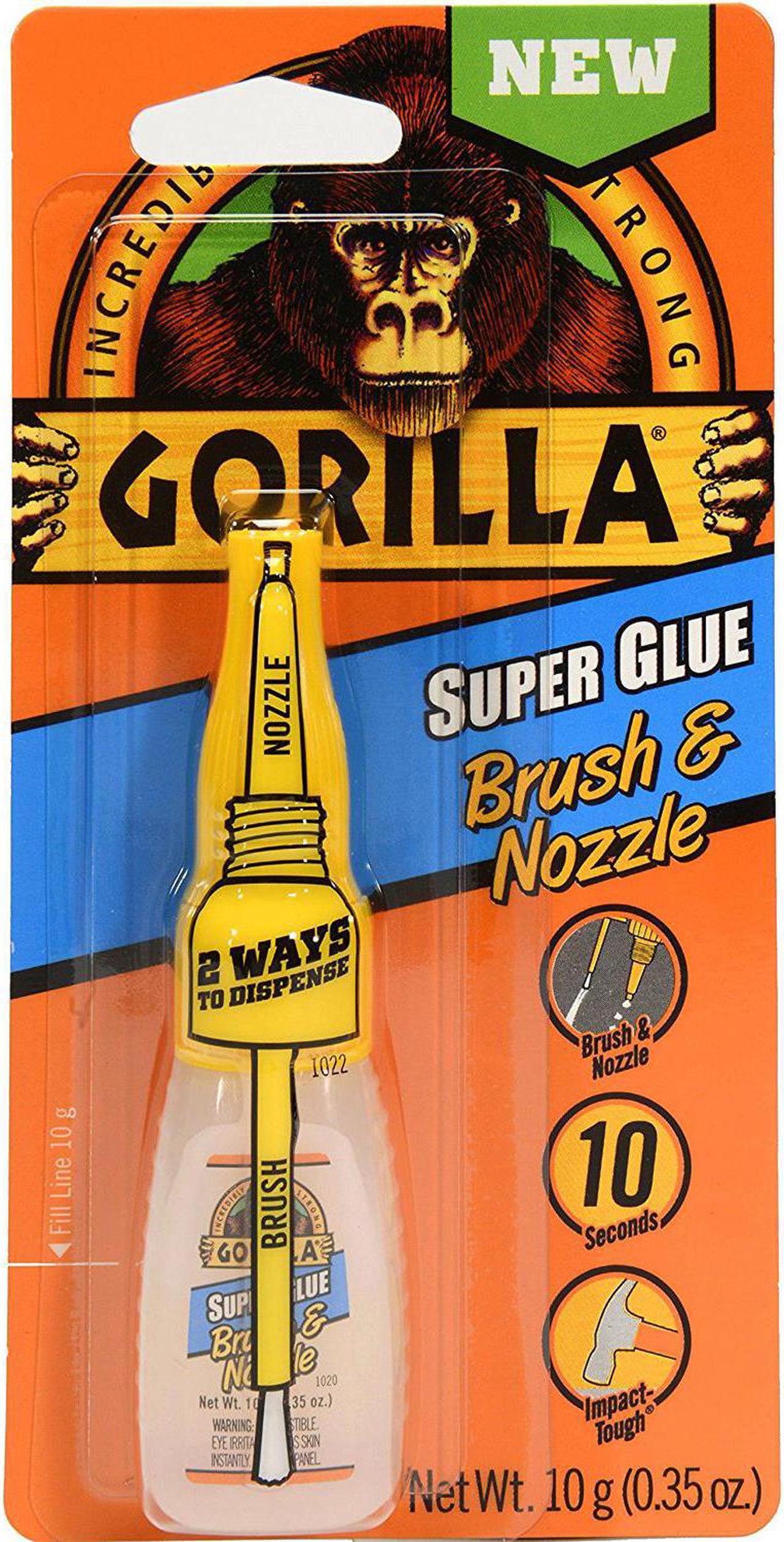 Alt view image 6 of 20 - GORILLA GLUE 7500101 Construction Adhesive, Super Glue Brush & Nozzle Series,