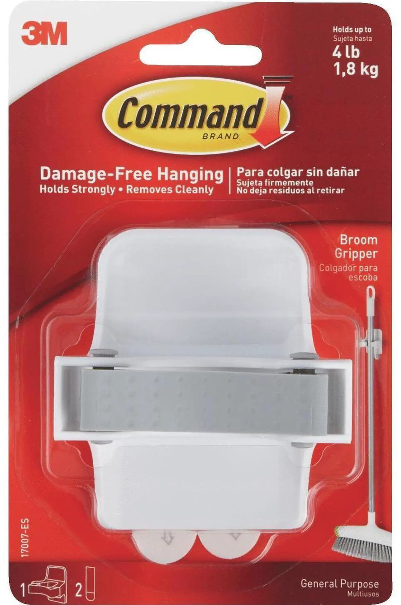 Main image of 3M Scotch CMD-GR Command Grippers and Hangers: Spray Bottle Hanger [2-pack] (White) *2-pack