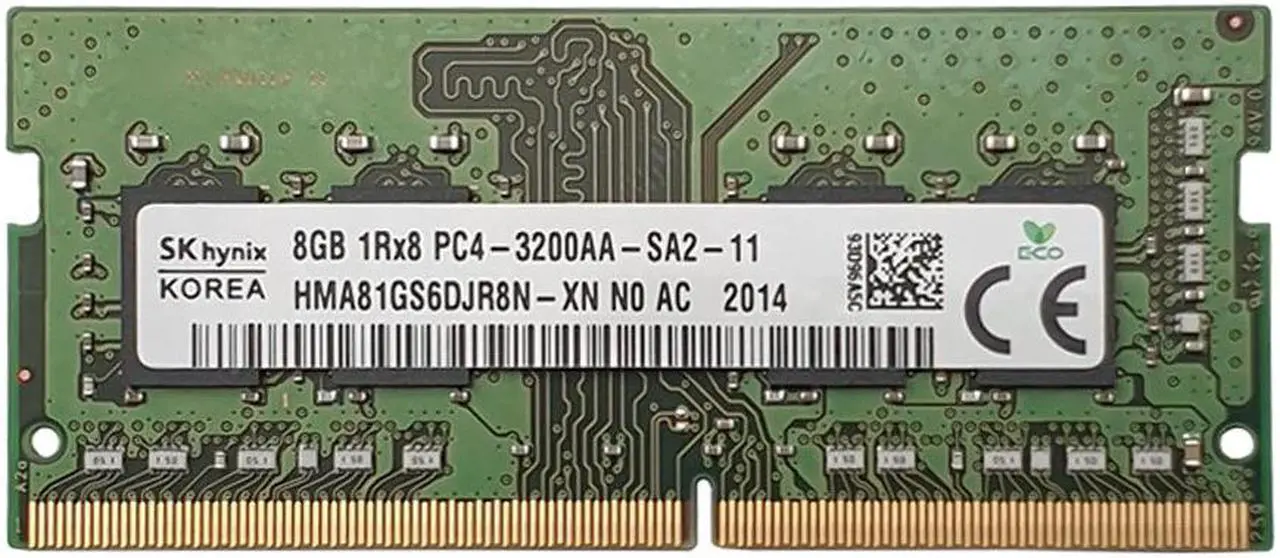 SK HYNIX HMA81GS6CJR8N-XN 8GB 3200 DDR4 1Rx8 PC4-3200AA-SA2-11 260Pin ...