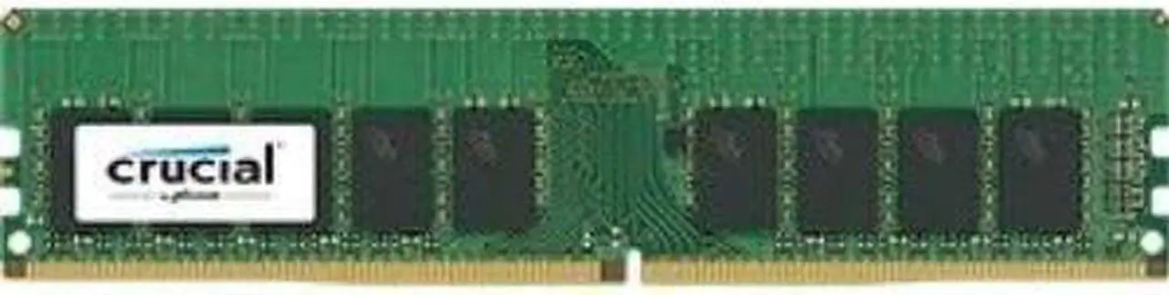 Alt view image 3 of 9 - Crucial 16GB DDR4 2400 (PC4 19200) 288-Pin UDIMM 2Rx8 ECC Unbuffered CL17 1.2v Desktop Memory Module - CT16G4WFD824A
