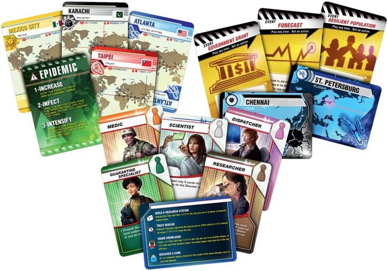 Alt view image 7 of 9 - Pandemic Board Game - Can You Save Humanity