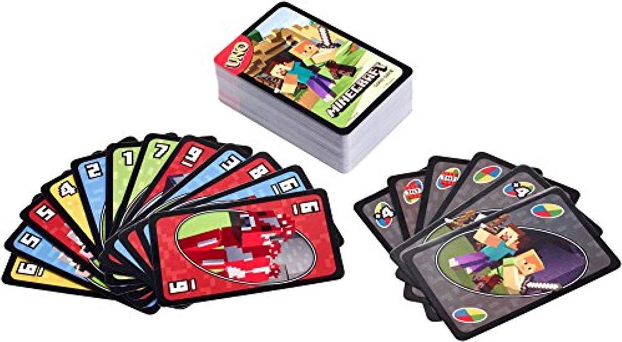 Main image of UNO Minecraft Updated Family Classic Multiplayer Fast-Paced Mattel, Inc.