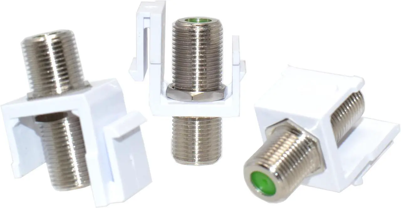 Main image of Snap-In F-Type Insert Keystone Connector Module Coax Cable Wall Jack