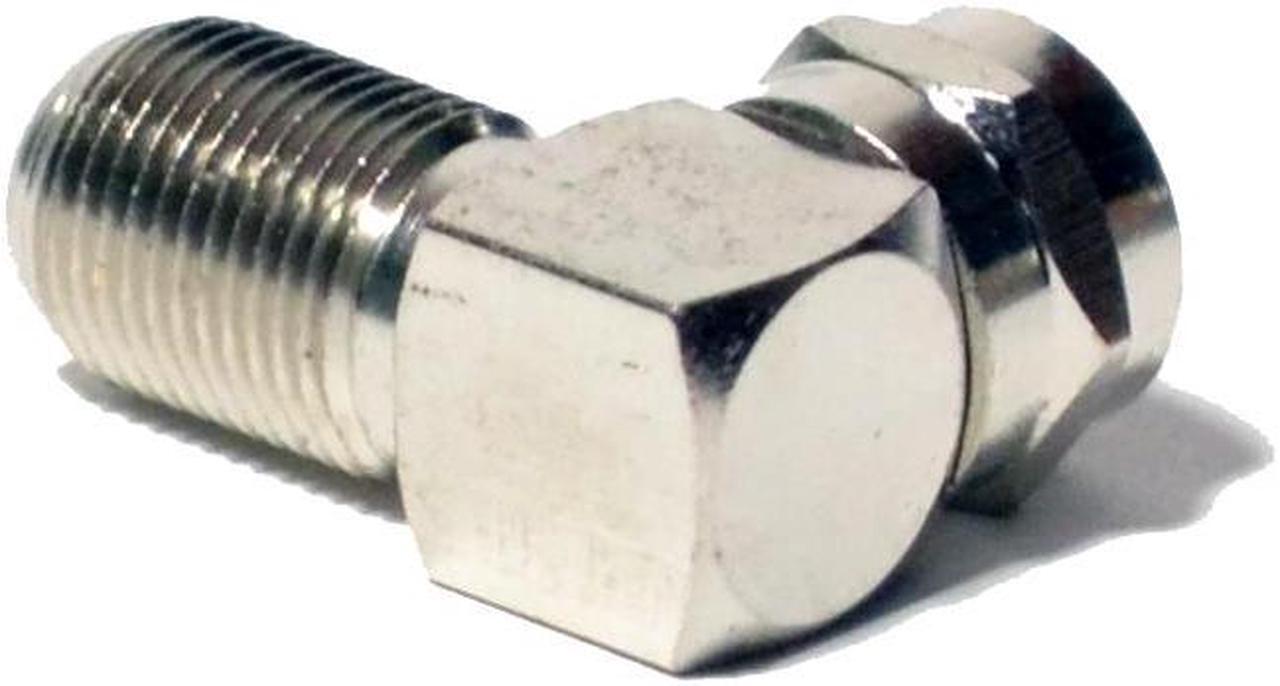 Alt view image 3 of 3 - 50 pack 90 Degree Right Angle F RG6 RG59 Coaxial Coax Connector Adapter